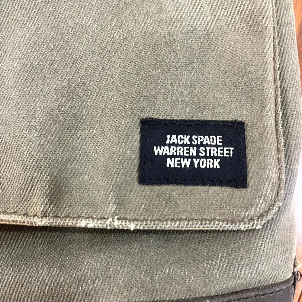 Jack Spade New York Heavyweight Canvas Travel Bag Green Color